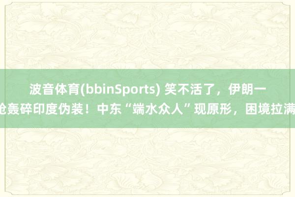 波音体育(bbinSports) 笑不活了，伊朗一枪轰碎印度伪装！中东“端水众人”现原形，困境拉满。